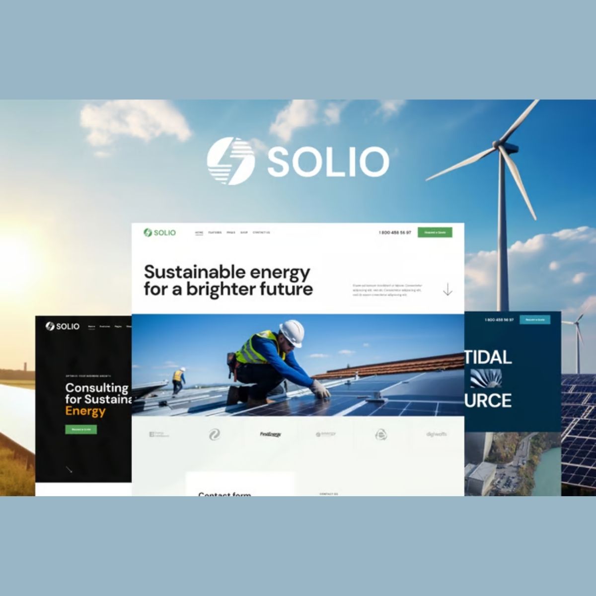 Solio - Green Power & Renewable Energy WordPress Theme