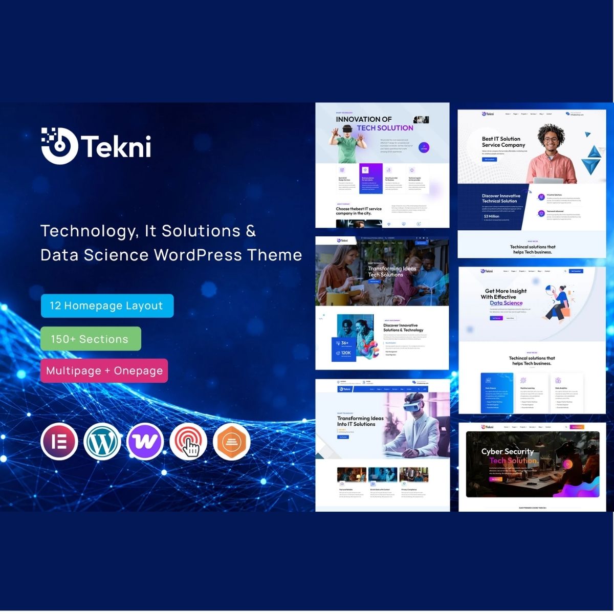 Tekni - IT ソリューション & テクノロジー テーマ | PluginTheme.net
