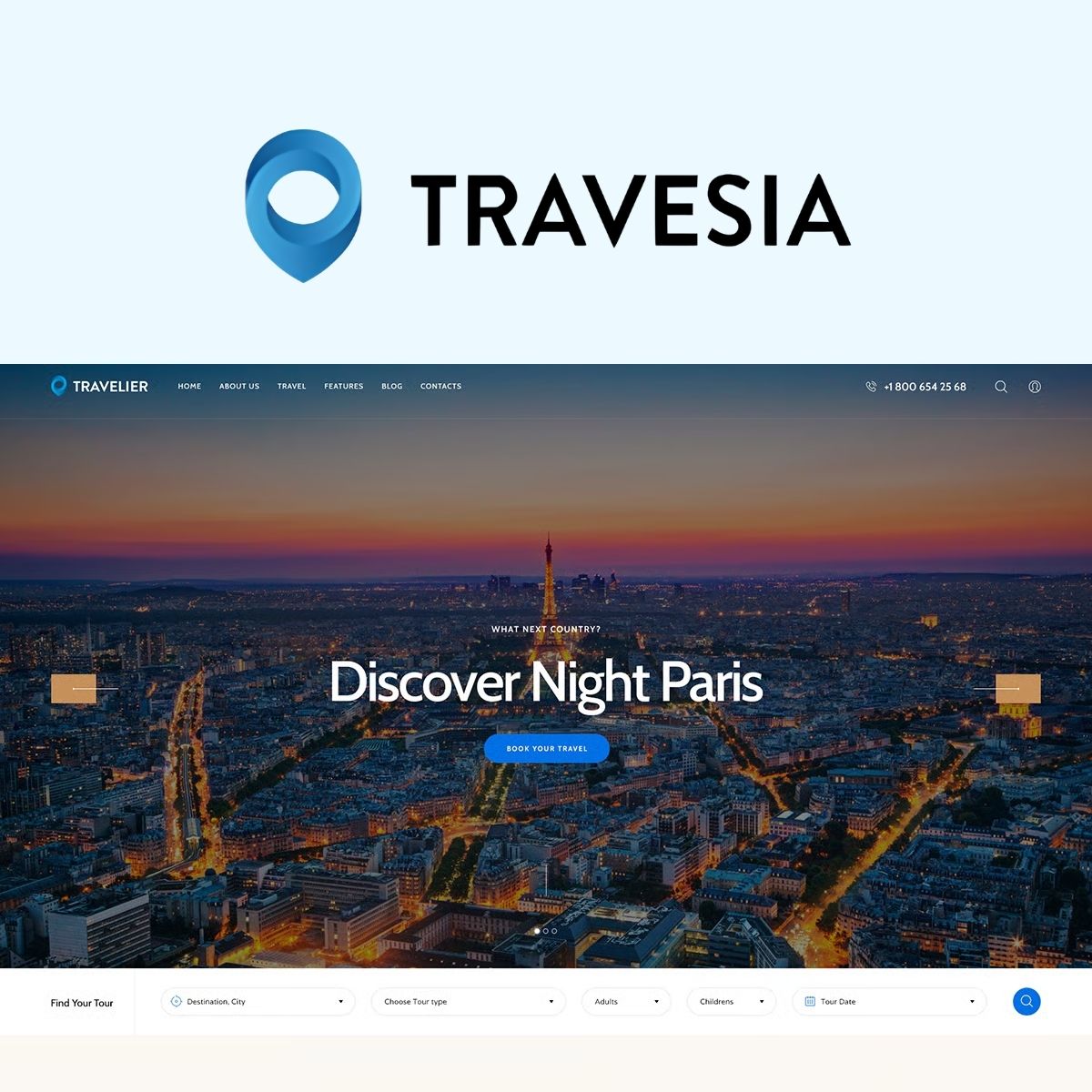 Travesia | Reiseagentur und Tourbuchungs WordPress Theme