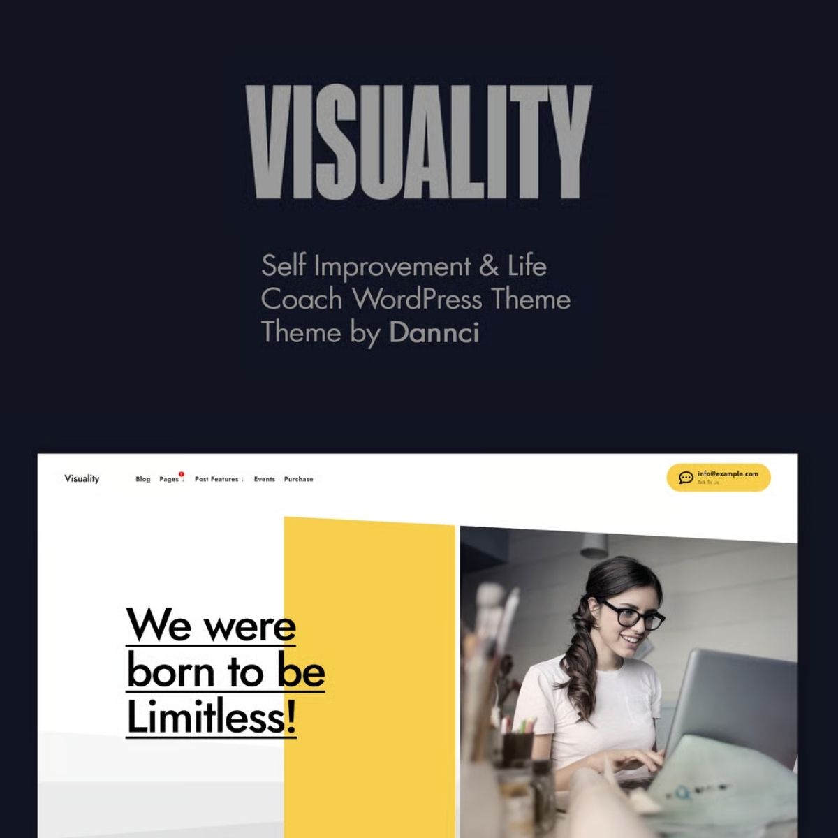 Visuality - Thème de Coaching et Amélioration | PluginTheme.net