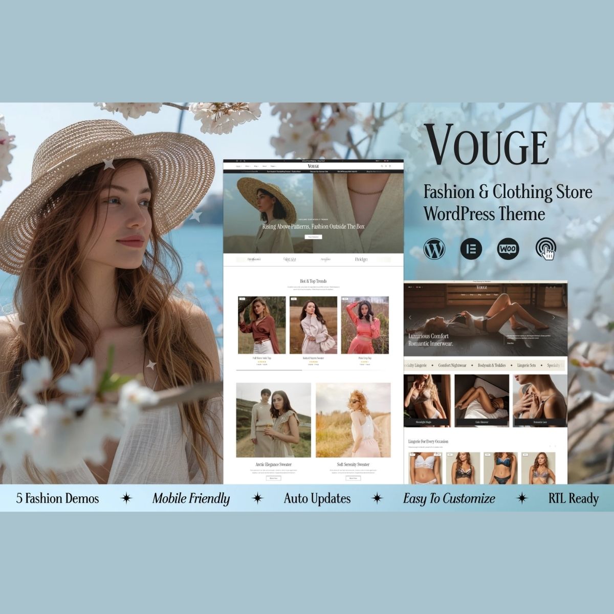 Vouge - Fashion Clothing WordPress Theme