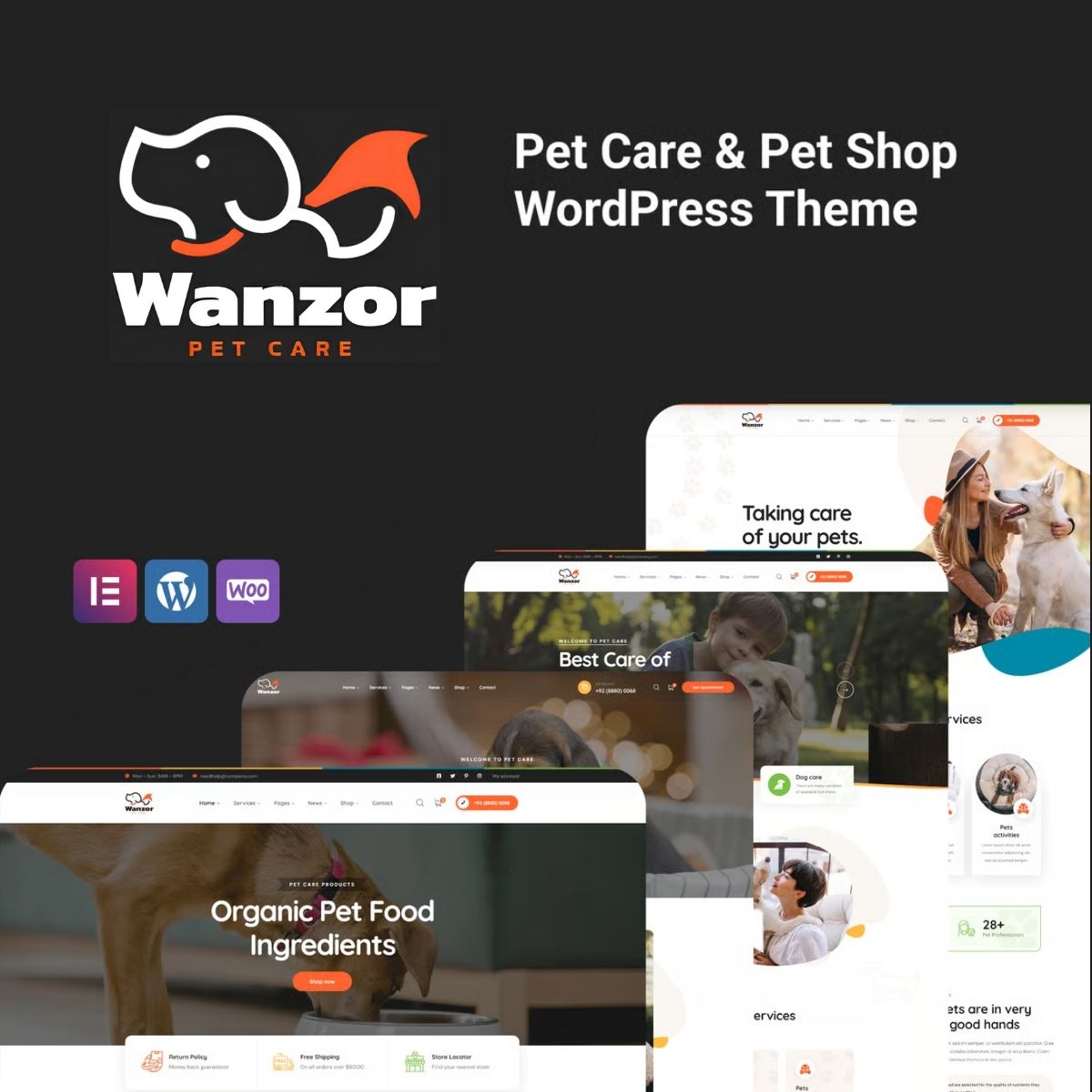 Wanzor - Pet WordPress Theme