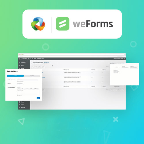 weForms Pro Business $4.49 (94% Off) | PluginTheme.net