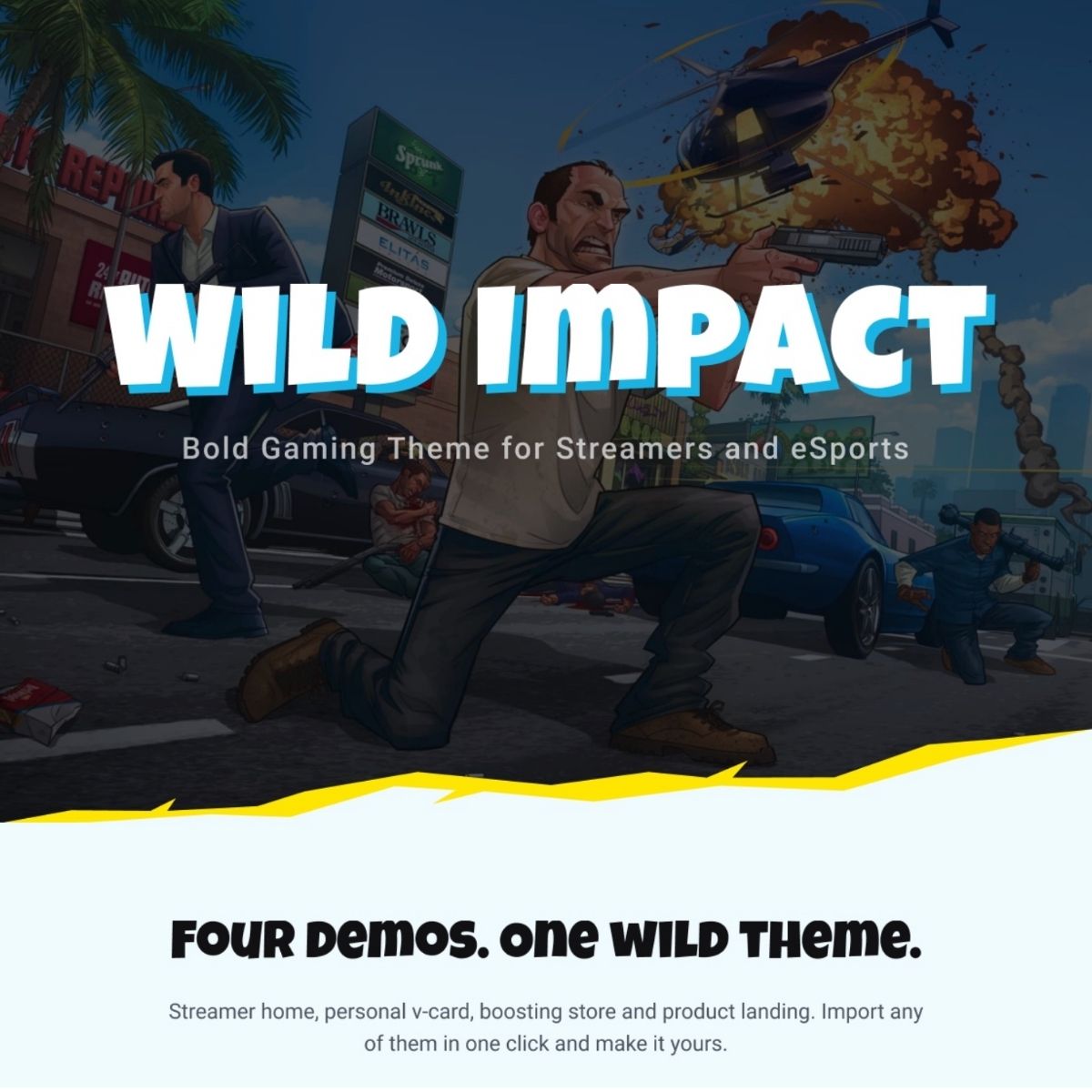 Wild Impact - Streamer & Esports Gaming Theme
