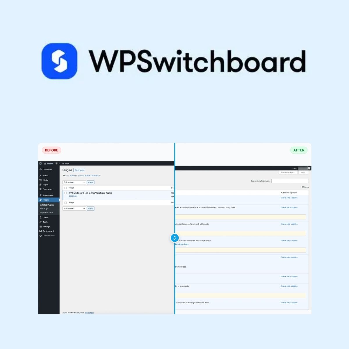 WP Switchboard Pro - 管理者向けプラグイン | PluginTheme.net