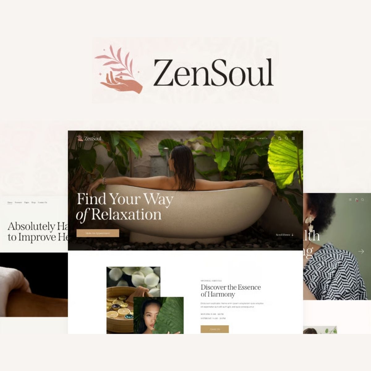 ZenSoul - Spa Salon & Wellness WordPress Theme